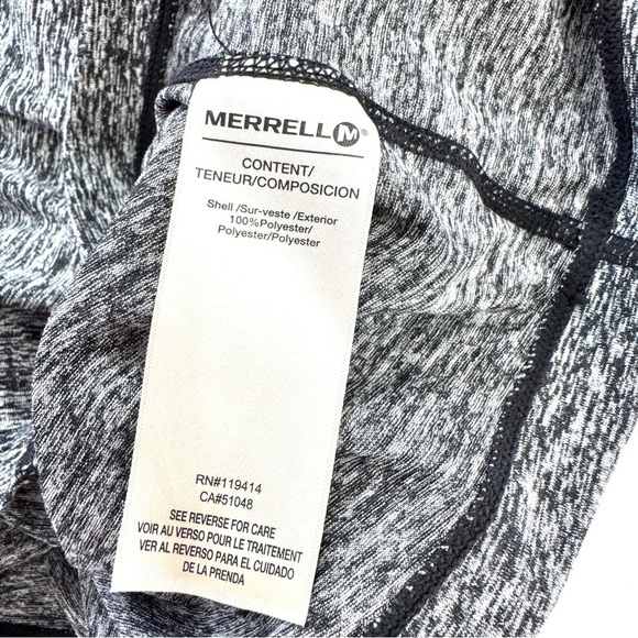 MERRELL Womens Sz M Grey Scoop Neck Short Sleeve Dress Activewear Casual Stretch - Picture 9 of 12